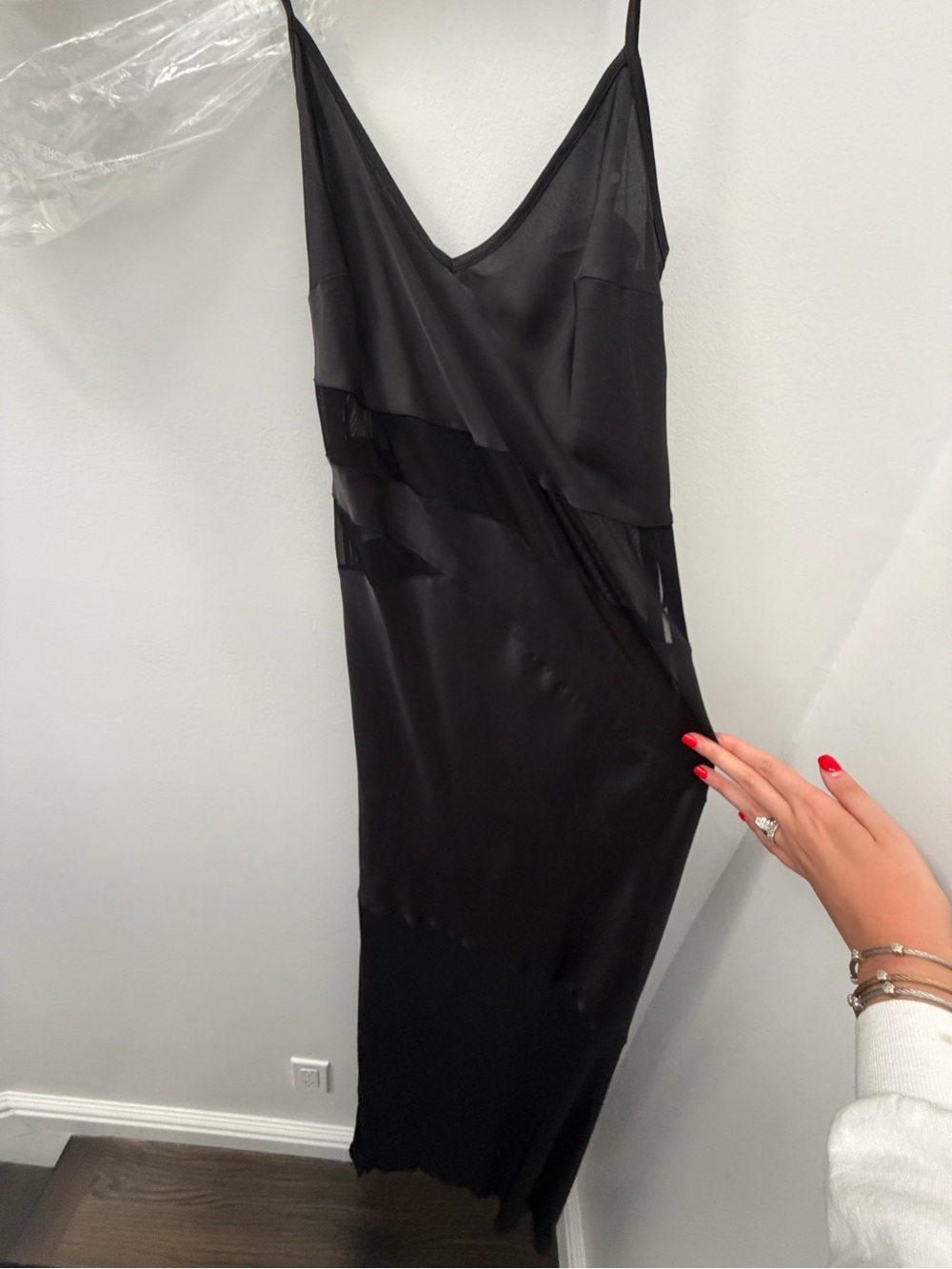 NEW French Connection Inu Satin & Mesh Slipdress - Picture 10 of 10